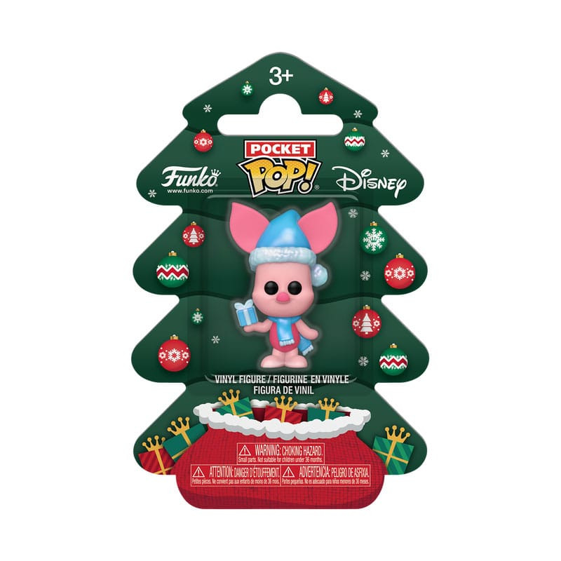 Winnie the Pooh Holiday 2025 Pocket POP! Vinyl Keychains Piglet Tree Holiday Box 4 cm 1