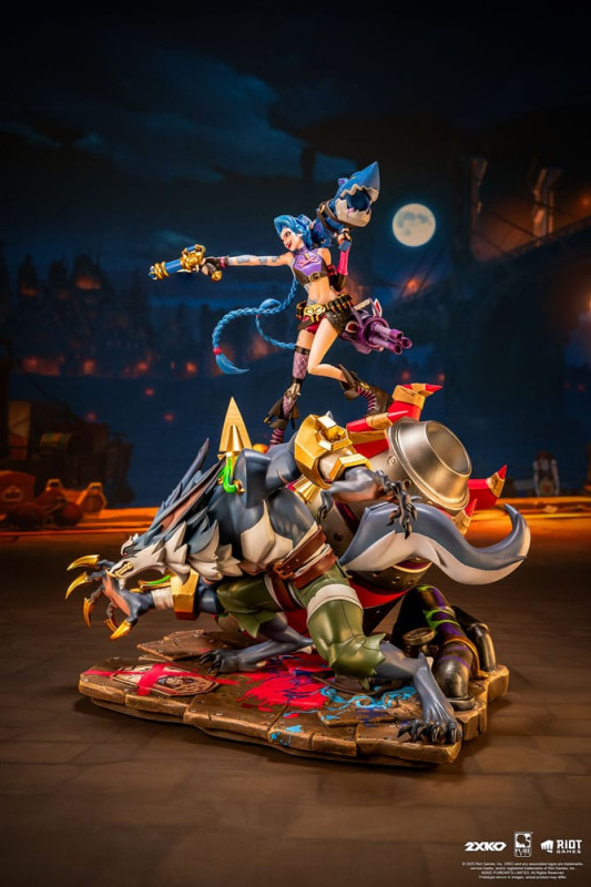 League of Legends Statue 1/10 2XKO Jinx & Warwick Diorama 37 cm 4