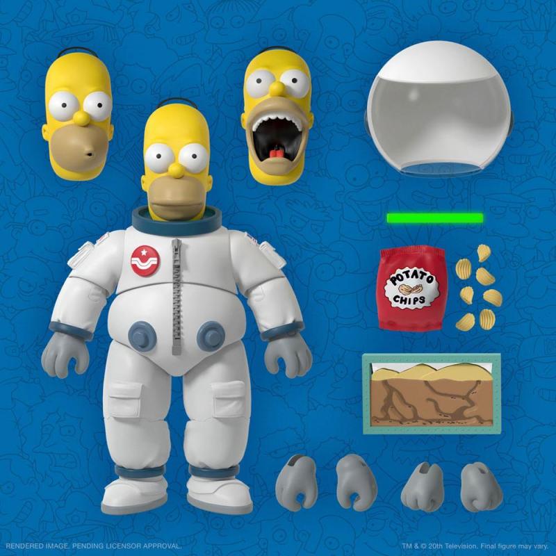 The Simpsons: Deep Space Homer 18 cm Ultimates Action Figure - Super7