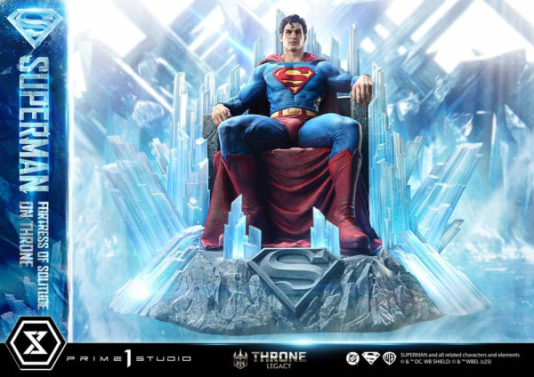DC Comics Throne Legacy Collection Statue Statue 1/4 Superman Fortress of Solitude on Throne (Design 2