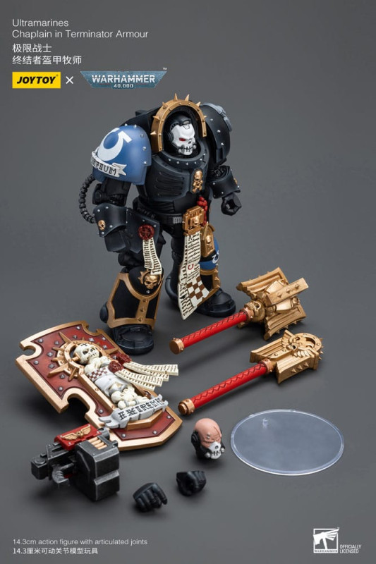 Warhammer 40k Action Figure 1/18 Ultramarines Chaplain in Terminator Armour 12 cm 2