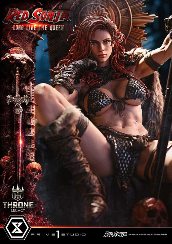 Red Sonja Throne Legacy Collection Statue Statue 1/3 Red Sonja: Long Live the Queen 77 cm 9
