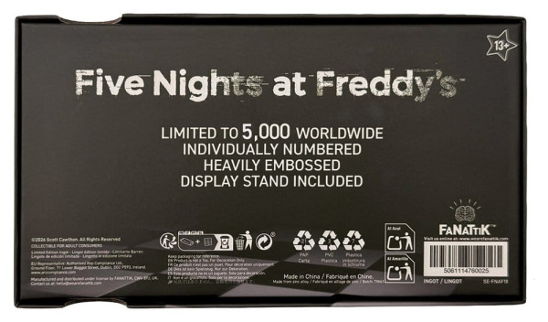 Five Nights at Freddy’s Replica Pizzaplex Opening Night Ticket Limited Edition 16 x 8 cm 4