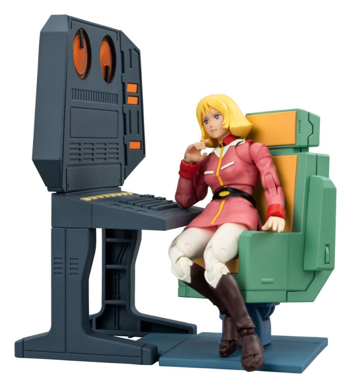 Mobile Suit Gundam G.M.G. Collection EX Diorama White Base Bridge Radio Operator Desk Set 10 cm (wit 5