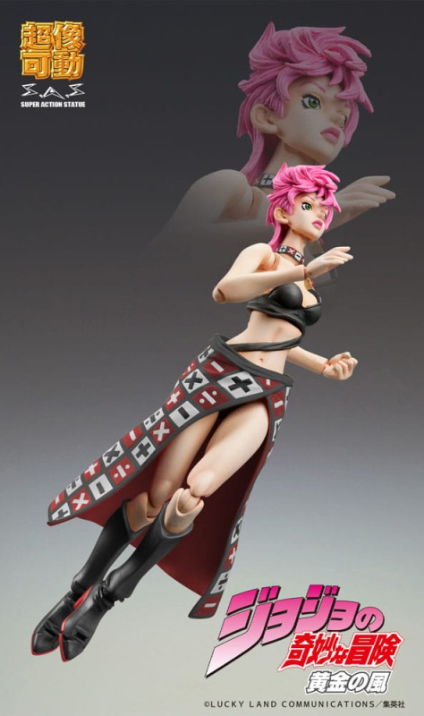 JoJo's Bizarre Adventure Part 5 Super Action Action Figure Chozokado Trish Una Black Ver. 15 cm 4