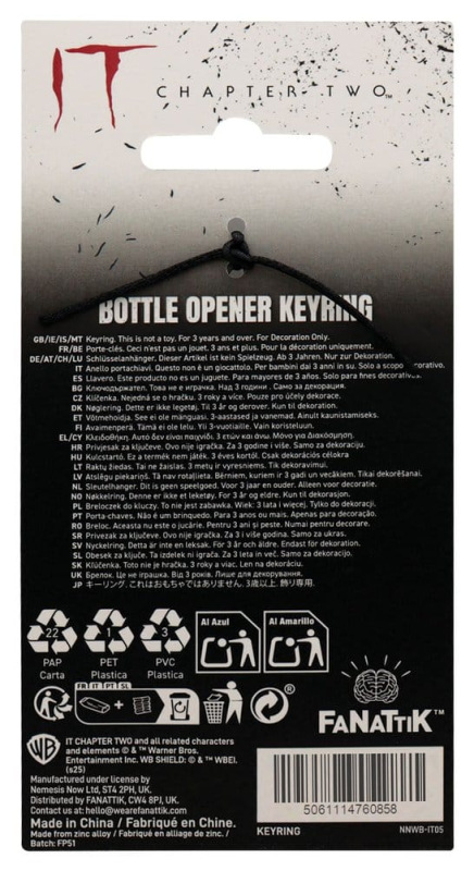 It Chapter Two Bottle Opener Pennywise Keyring 2