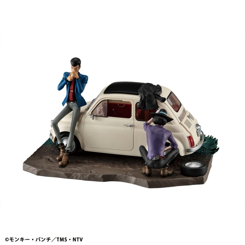 Lupin III PVC Statue Lupin the Gallery Punk at Dawn 9 cm 3
