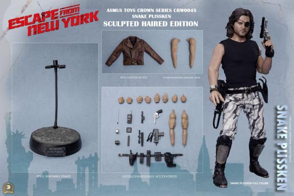 Escape from New York Crown Series Action Figure 1/6 Snake Plissken (Sculpted Hair Version) 30 cm 9