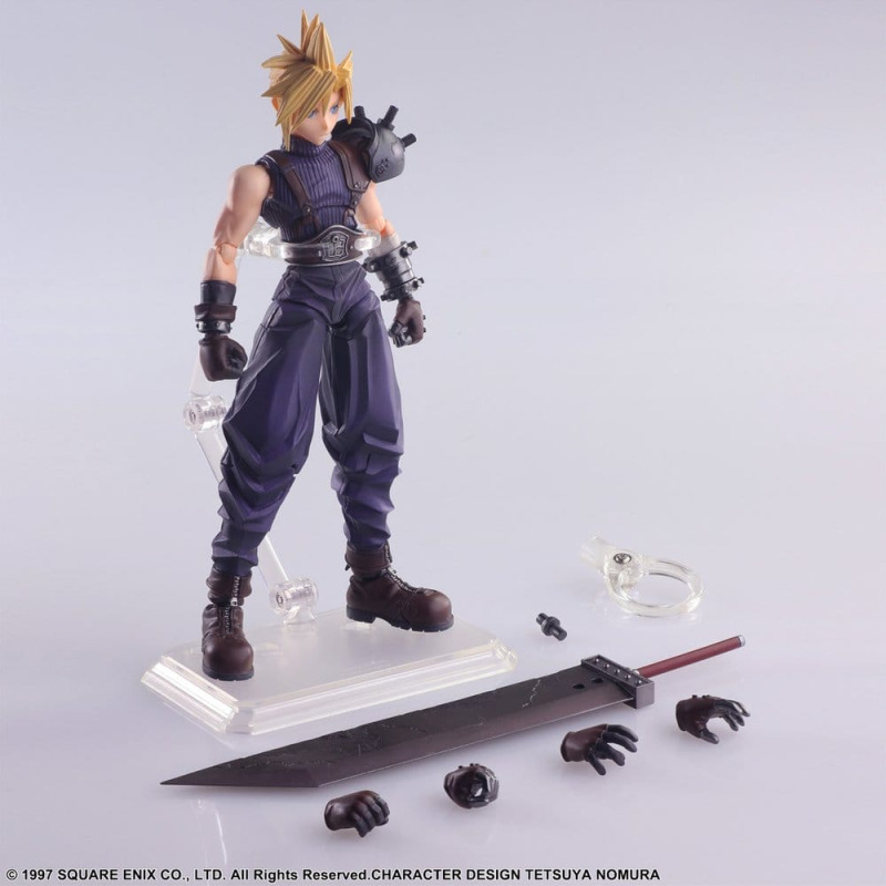 Final Fantasy VII Bring Arts Action Figure Cloud Strife Digital Plus Edition 15 cm 6
