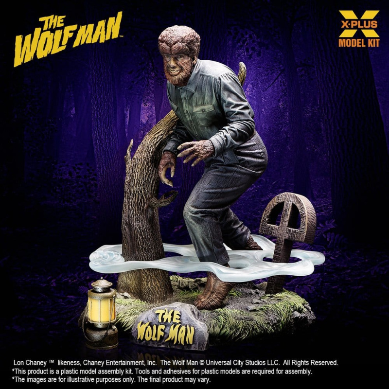 The Wolf Man Plastic Model Kit 1/8 Lon Chaney Jr. as Wolf Man 22 cm (Reproduction) 1