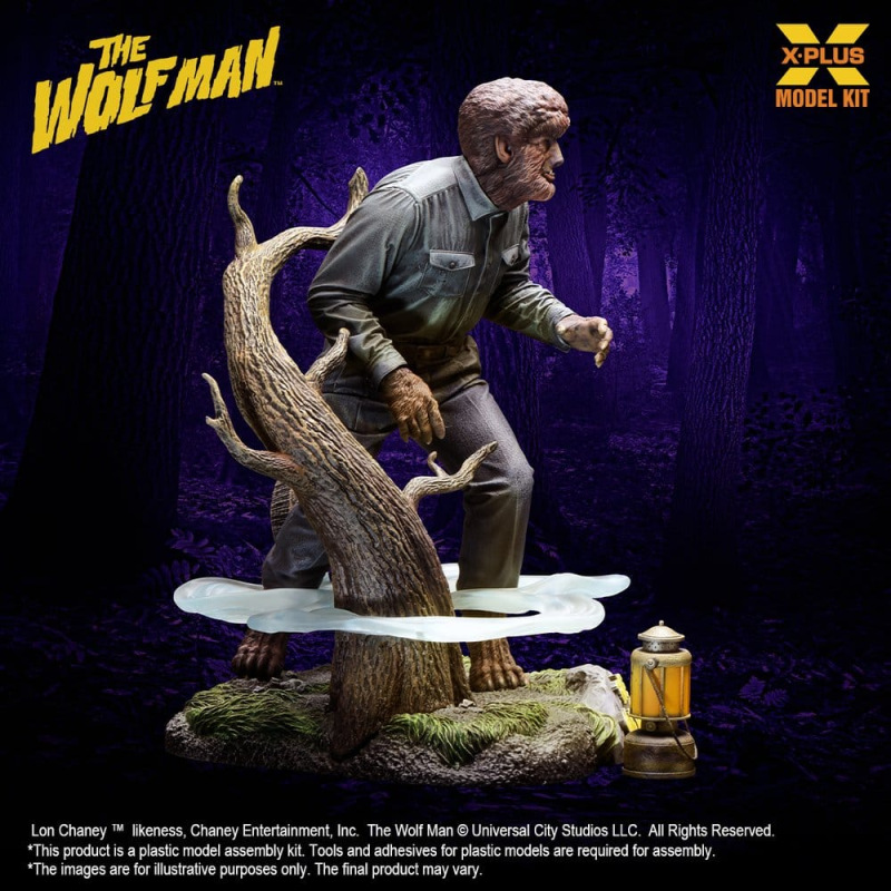 The Wolf Man Plastic Model Kit 1/8 Lon Chaney Jr. as Wolf Man 22 cm (Reproduction) 3