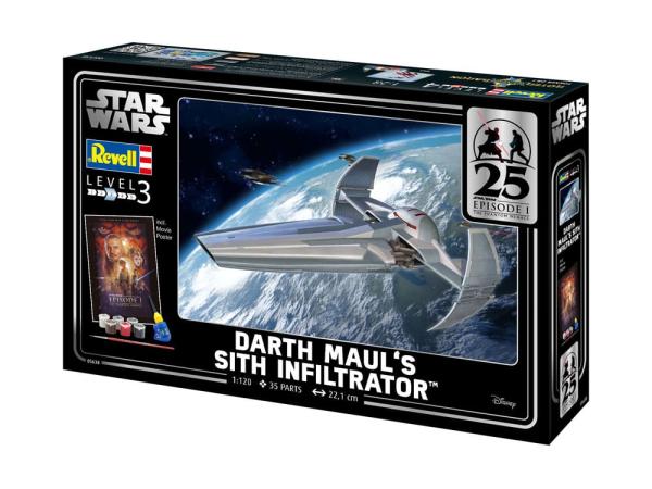 Star Wars Episode I Model Kit Gift Set 1/120 Darth Maul's Sith Infiltrator 22 cm