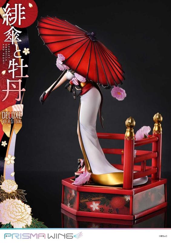 Original Illustration by Fuzichoco Prisma Wing PVC Statue 1/7 Scarlet Umbrella And Peony Deluxe Vers