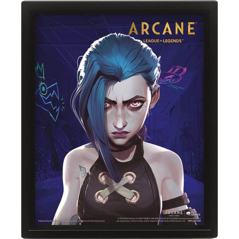 League of Legends Arcane 3D Lenticular Poster Jinx-VI