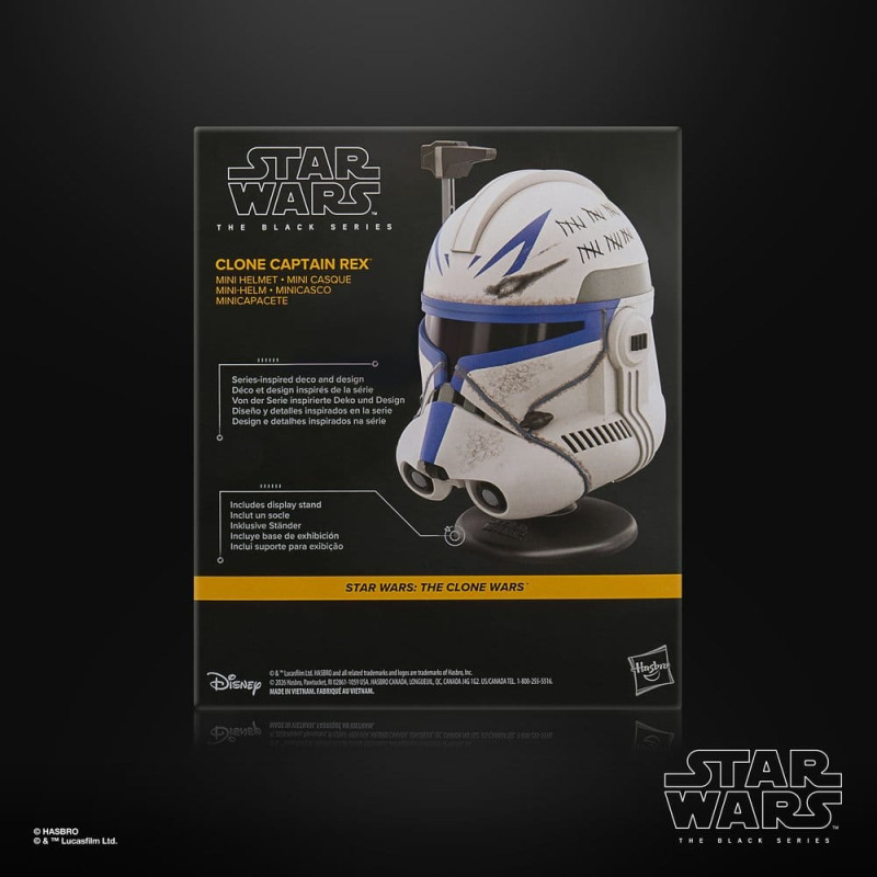 Star Wars: The Clone Wars Black Series Mini Helmet Clone Captain Rex 15 cm 5
