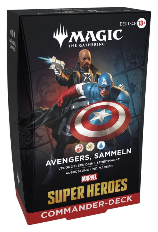 Magic the Gathering Marvel Super Heroes Commander Decks Case (4) german 1