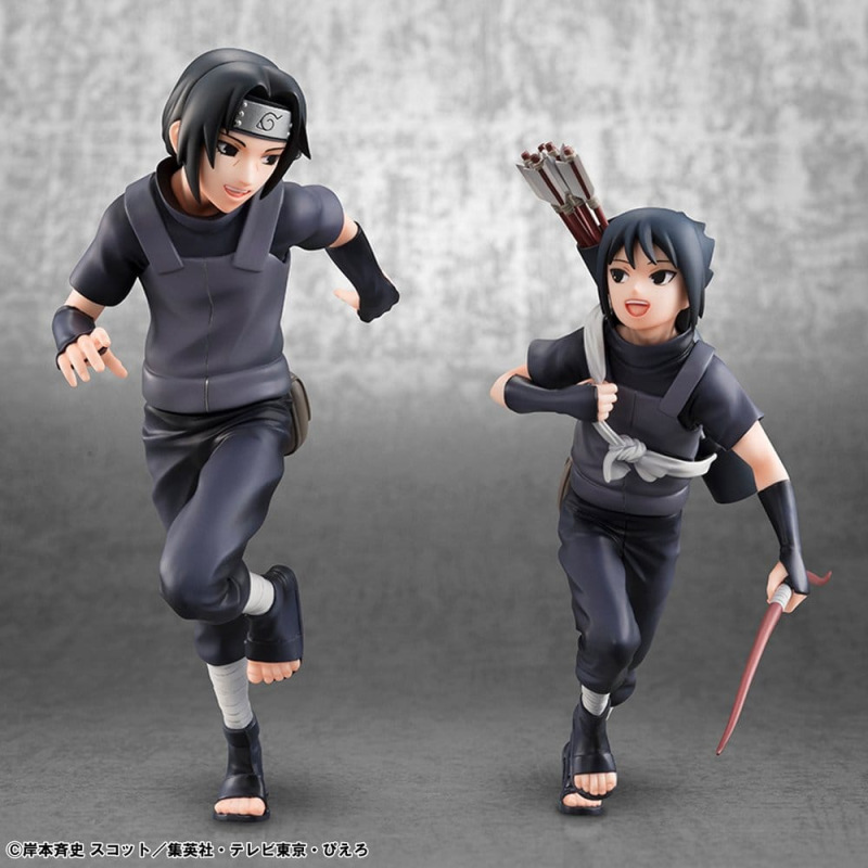 Naruto Shippuden G.E.M. Series PVC Figures 2-Pack Itachi Uchiha & Sasuke (Repeat)