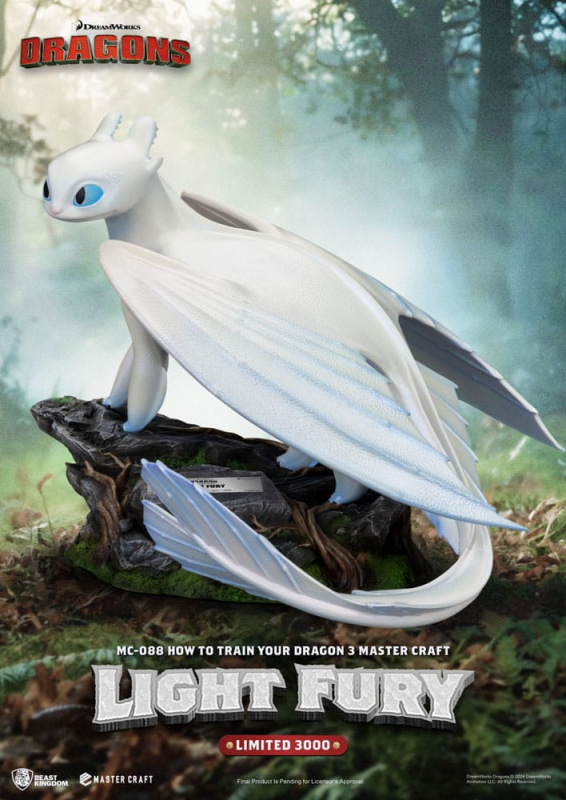 How To Train Your Dragon 3 Master Craft Statue Light Fury 29 cm 3