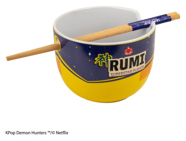 KPop Demon Hunters Ramen Bowl with Chopsticks Rumi Superstar Flavor 2