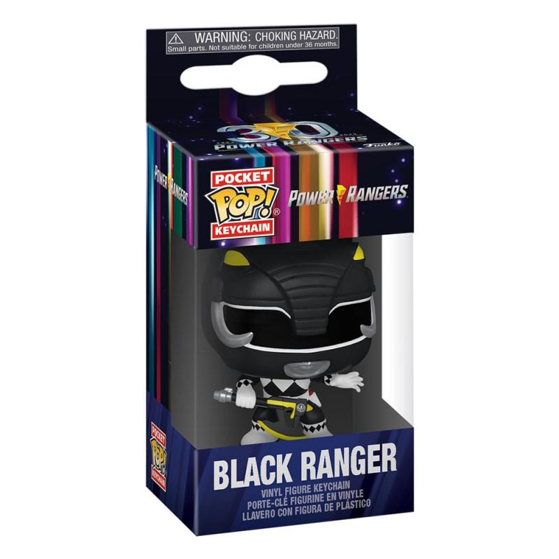 Power Rangers 30th POP! Vinyl Keychains 4 cm Black Ranger Display (12)