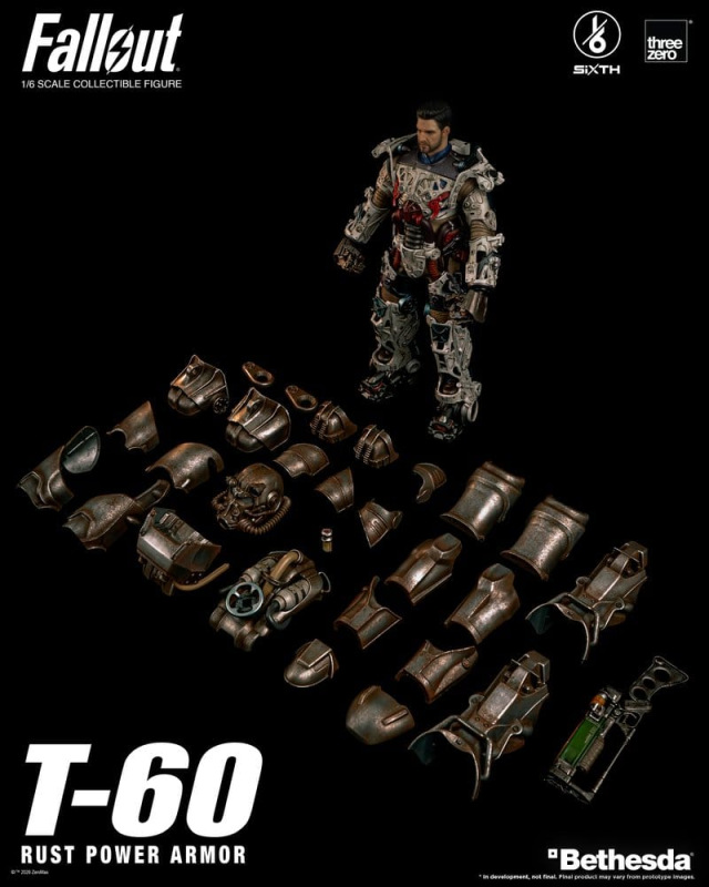 Fallout Action Figure 1/6 T-60 Rust Power Armor 1