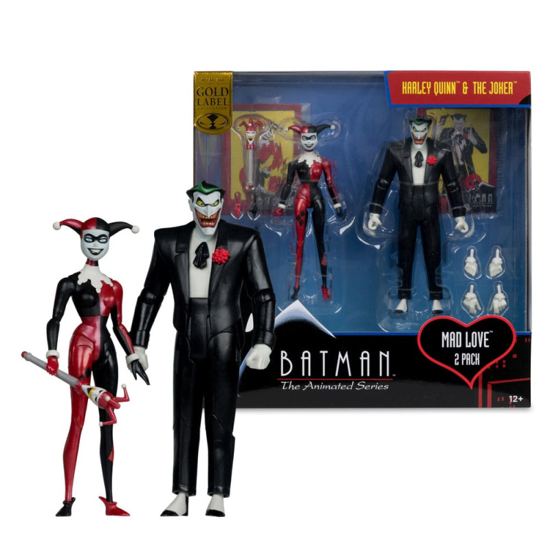 Batman: The Animated Series DC Direct Action Figures Harley Quinn & The Joker (Mad Love) (Gold Label 2