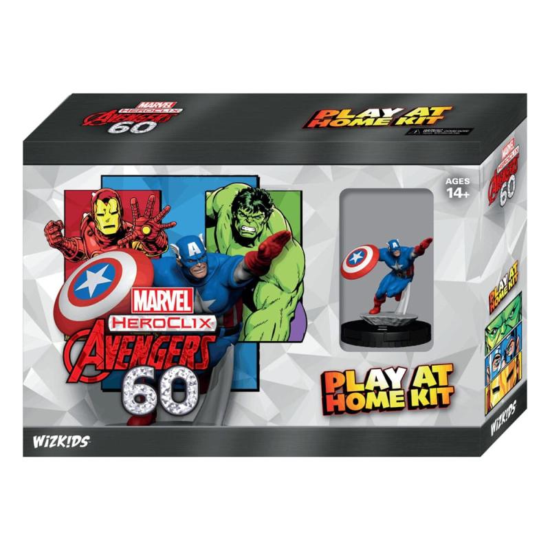 Marvel HeroClix: Avengers 60th Anniversary Play at Home Kit - Captain America