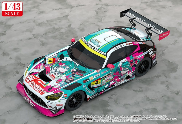 Hatsune Miku GT Project Vehicle 1/43 Good Smile Hatsune Miku AMG 2025 Season Opening Ver. 11 cm 1