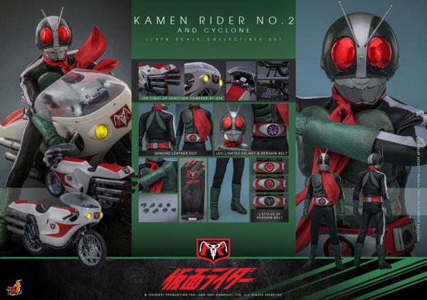 Kamen Rider 1/6 Kamen Rider No. 2 and Cylone 30 cm 13