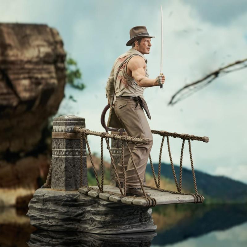 Indiana Jones and the Temple of Doom: Rope Bridge 28 cm PVC Statue - Diamond Select