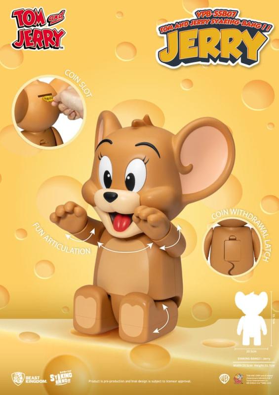 Tom & Jerry Syaking Bang PVC figure Jerry 30 cm 5