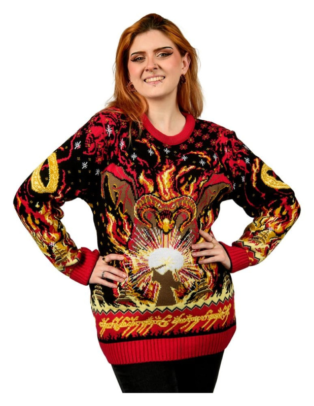Lord of the Rings Christmas Sweater Balrog Size S 3