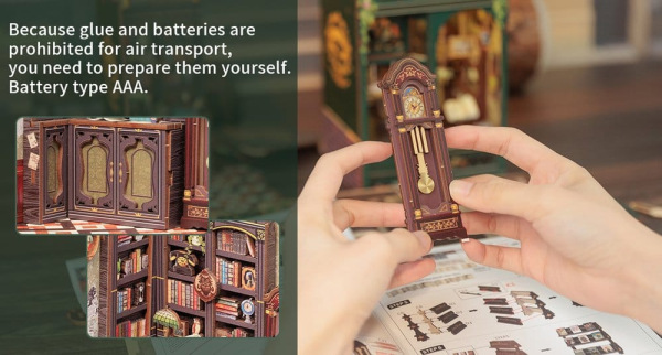 Book Nook Owl Bookstore 17 x 12 cm 8