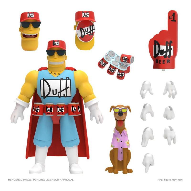 The Simpsons Ultimates Action Figure Duffman 18 cm