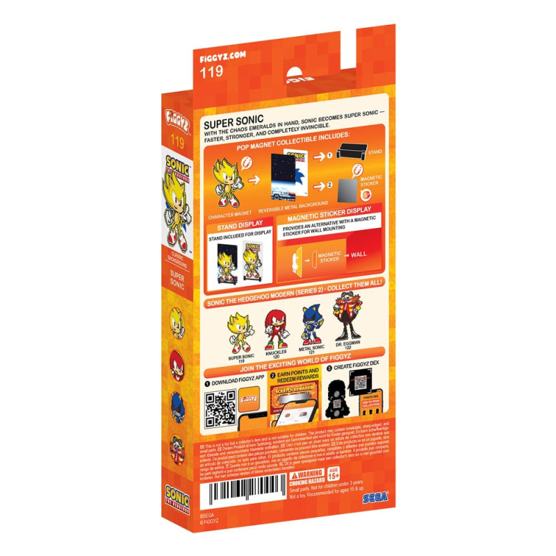 Sonic the Hedgehog (Modern) FiGGYZ Magnet Collectible Super Sonic 11 cm 2