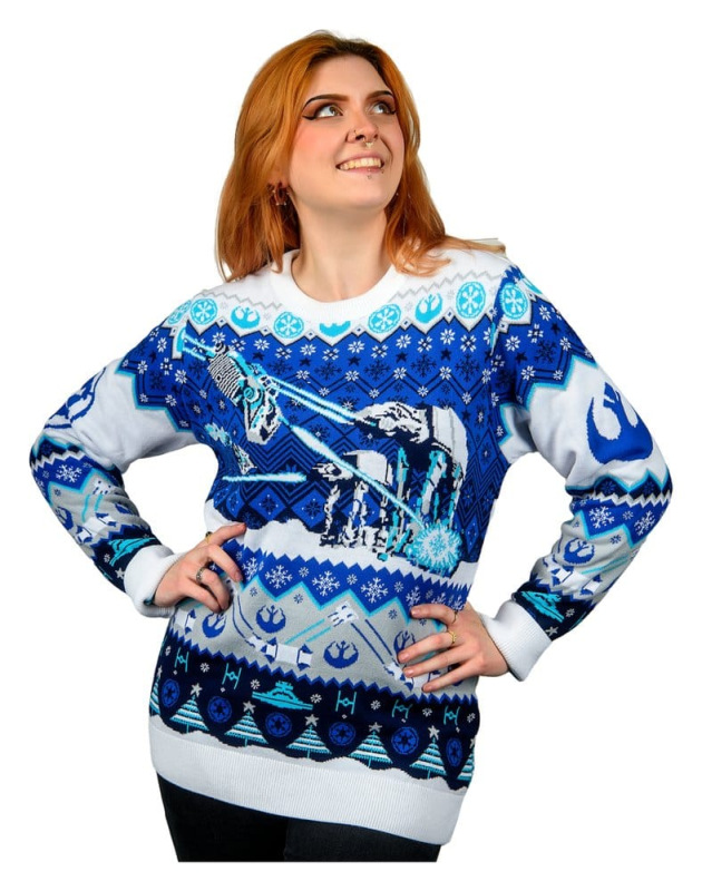 Star Wars Christmas Sweater AT-AT Assault Size L 2