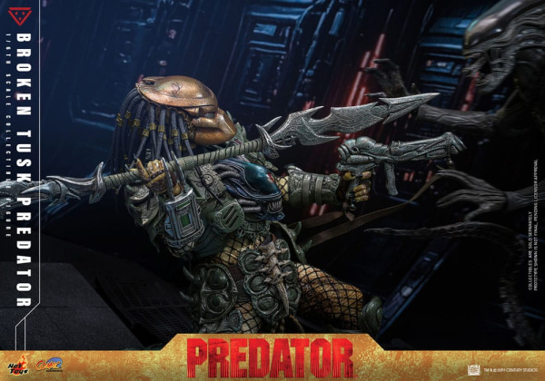 Alien vs. Predator Comic Masterpiece Action Figure 1/6 Broken Tusk Predator 35 cm 11