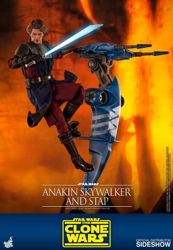 Star Wars The Clone Wars Action Figure 1/6 Anakin Skywalker & STAP 31 cm 2