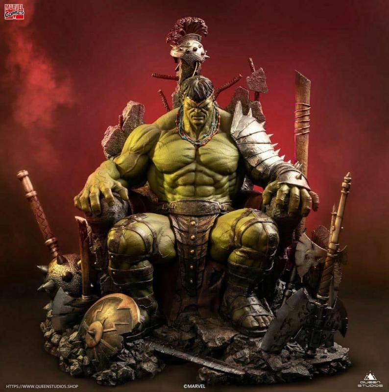 Marvel Comics: Green Scar Hulk Regular Version 1/4 Statue - Queen Studios