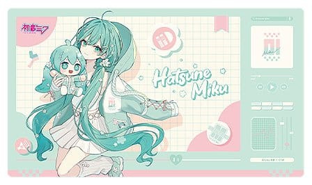 Character Vocal Series 01: Hatsune Miku Miku Hug Series Desk Mat: Flower Ver. 70 x 40 cm