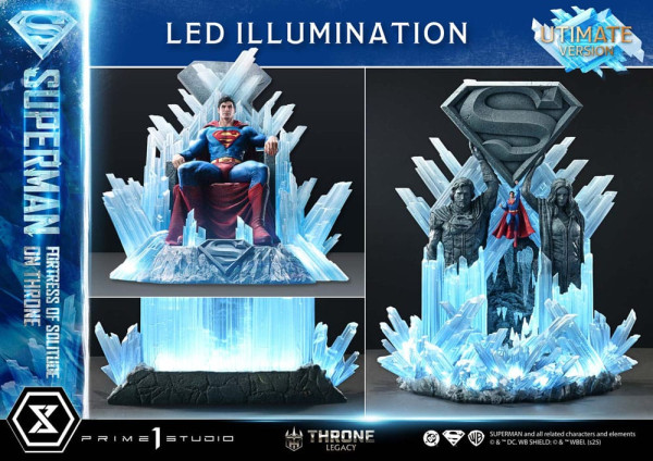 DC Comics Throne Legacy Collection Statue Statue 1/4 Superman Fortress of Solitude on Throne (Design 13