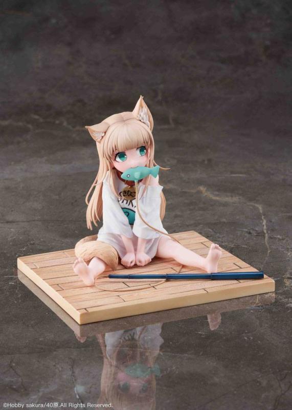 My Cat Is a Kawaii Girl PVC Statue 1/6 Kinako Sitting Fish Ver. 14 cm