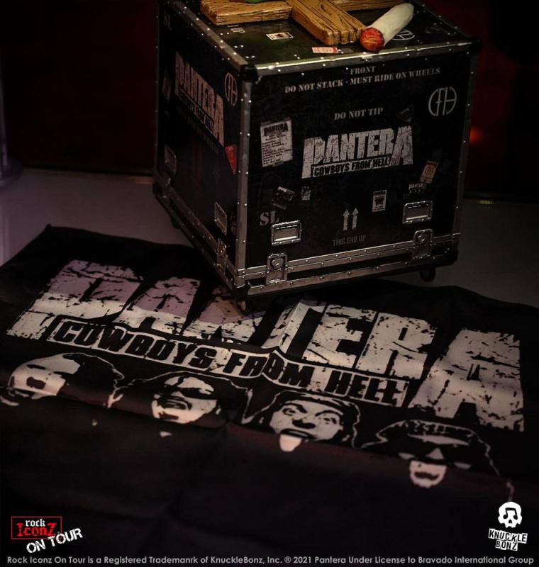 Pantera Rock Ikonz Cowboys From Hell On Tour Road Case Statue + Stage Backdrop