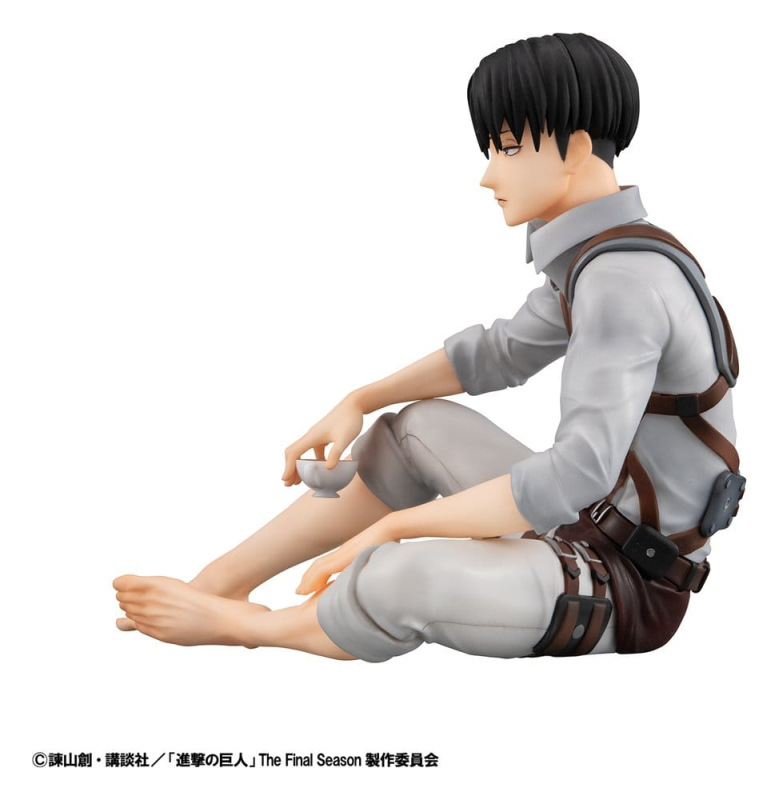 Attack on Titan G.E.M. Series PVC Figure Squad Captain Levi Palm Size 9 cm 4