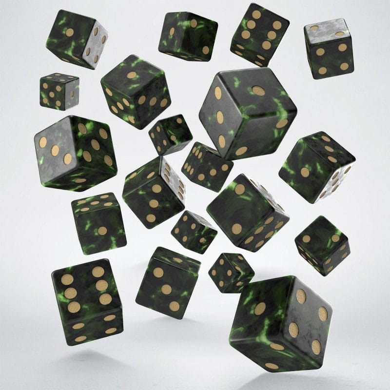 Q Workshop Dice Set Full Pack D6 Green (20) 3