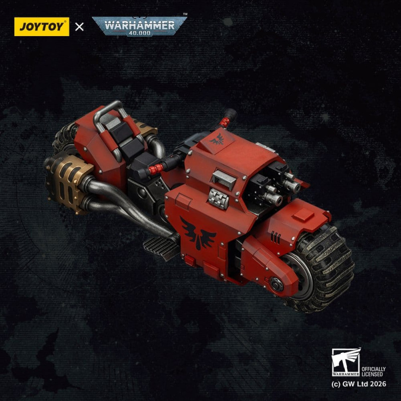 Warhammer 40,000 Raider-pattern Combat Bike Blood Angels with twin-linked bolt rifles 22 cm 10