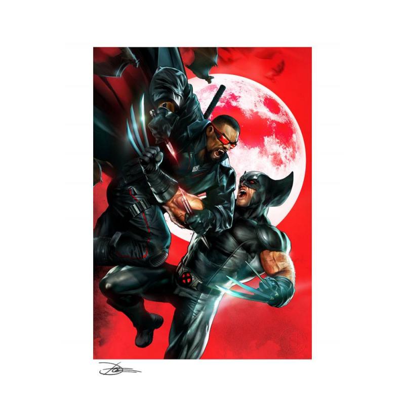 Marvel: Wolverine vs Blade - Art Print 46 x 61 cm - unframed - Sideshow