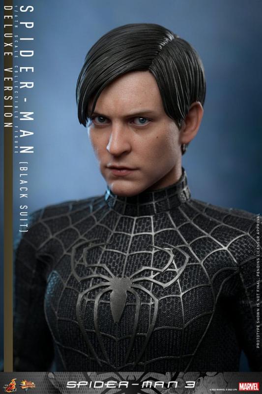 Spider-Man 3 Movie Masterpiece Action Figure 1/6 Spider-Man (Black Suit) (Deluxe Version) 30 cm