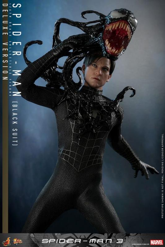 Spider-Man 3 Movie Masterpiece Action Figure 1/6 Spider-Man (Black Suit) (Deluxe Version) 30 cm