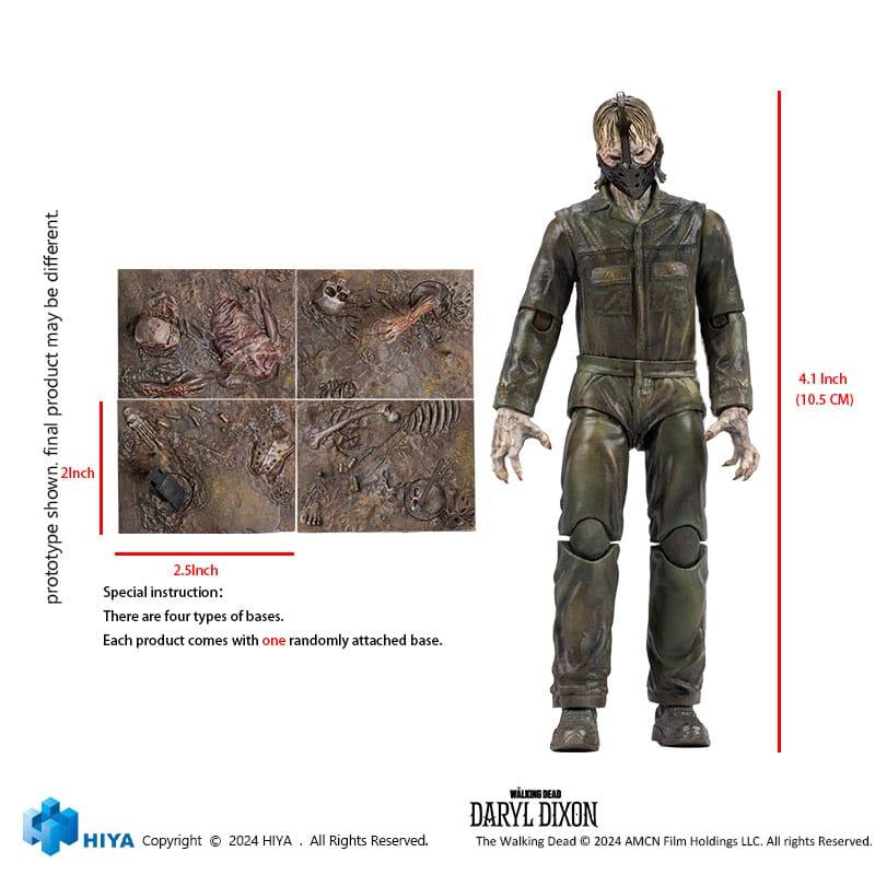 The Walking Dead Exquisite Mini Action Figure 1/18 Daryl Dixon Dark Eyes Walker 11 cm